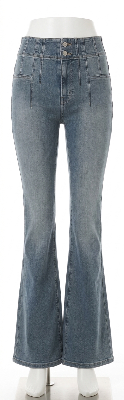 NEW FREE PEOPLE jayde flare jeans in steel blue